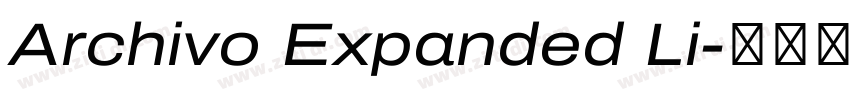 Archivo Expanded Li字体转换